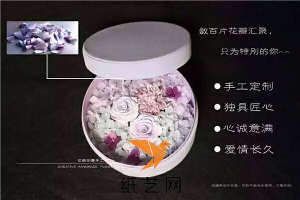 纯手工纸艺绣球,纸艺玫瑰