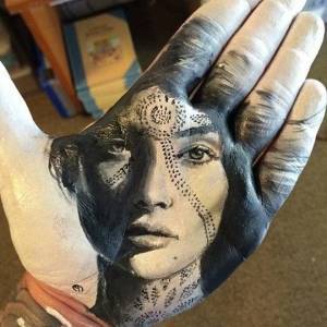 制作真正的手工印章Russel Powell 掌印押画